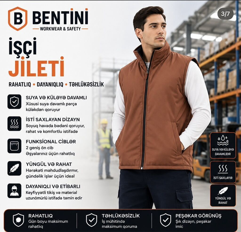Jilet, Standart, rəng - Narıncı — Şəxsi əşyalar, Bakı (5)