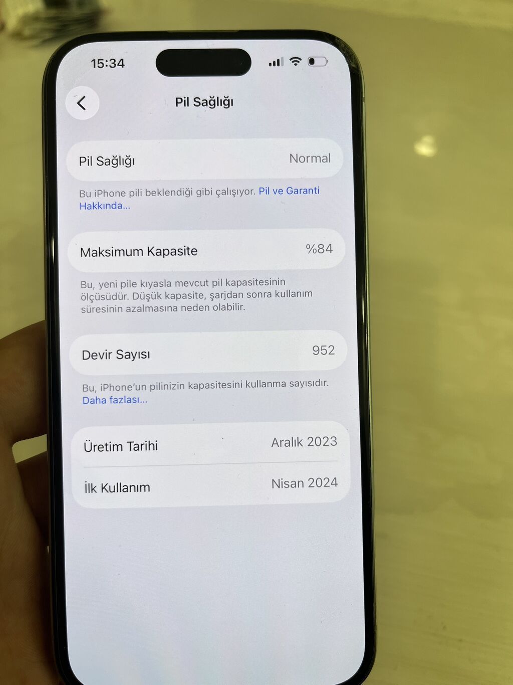 IPhone 15 Pro, 256 GB, Natural Titanium, Simsiz şarj, Face ID — Apple iPhone, Bakı (3)