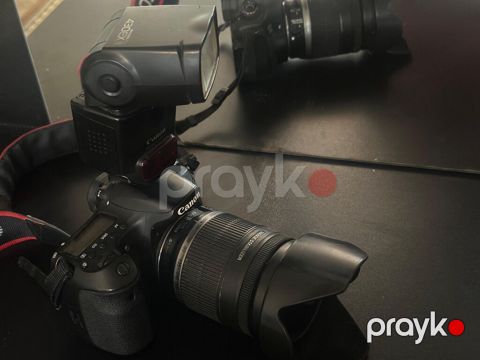 Canon 60D 18-200mm lens 24K cekilis flas +batareya satilir veya