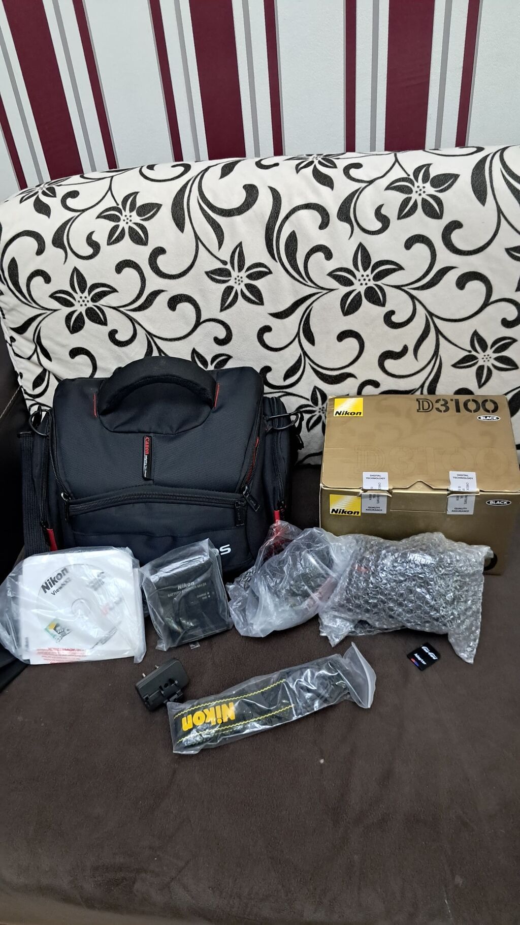 Nikon D3100 DSLR fotoaparat dəsti Komplekt: - Nikon D3100 gövdə (14.2 — Elektronika, Bakı