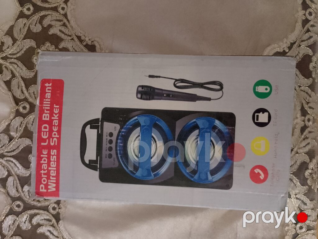Daşına bilən LED işıqlı Bluetooth səsucaldan — Simsiz dinamiklər, Gəncə (5)