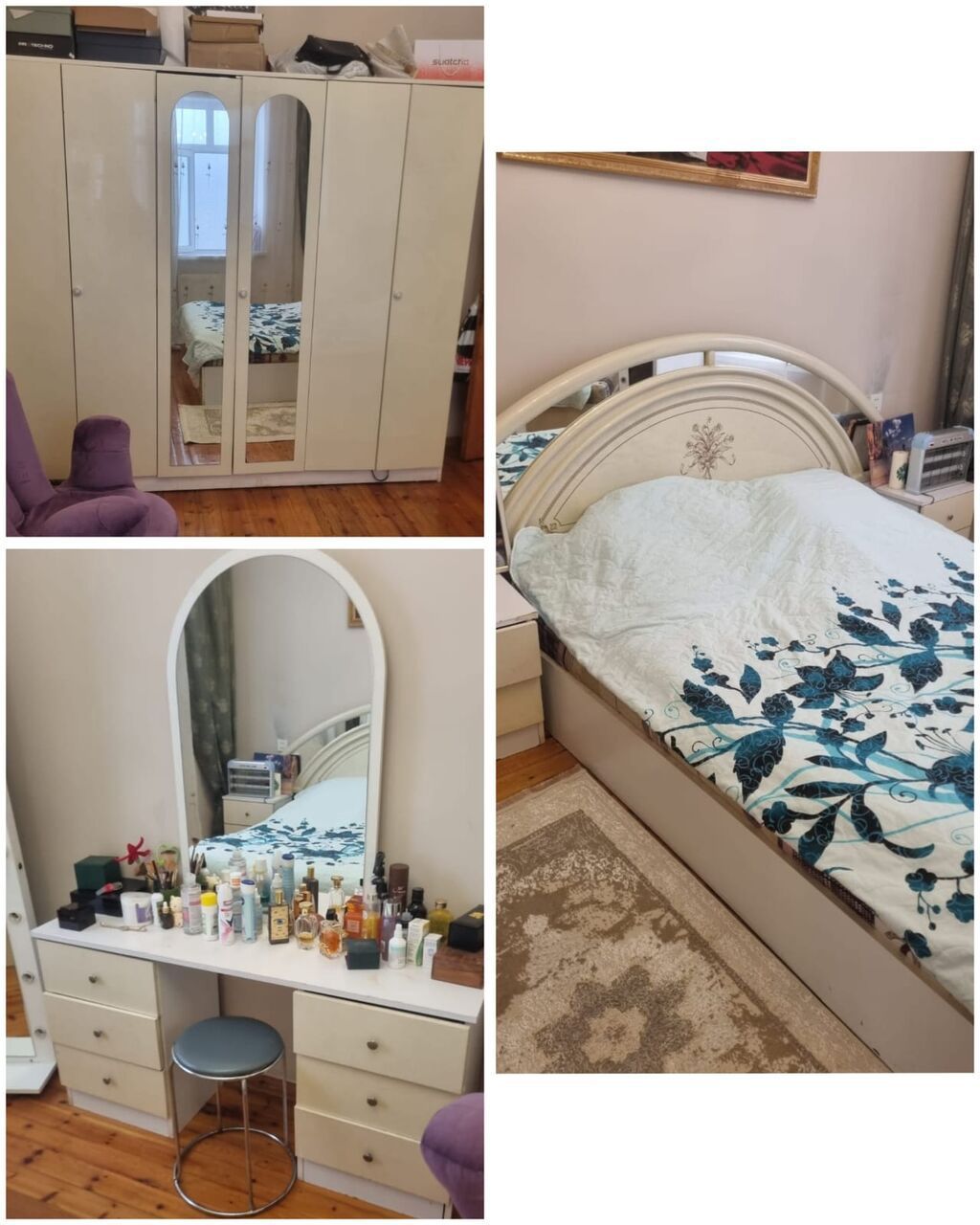 Yataq dəsti satılır 200₼.yaxşı vəziyyətdə.Matras var.Ünvan Kənd