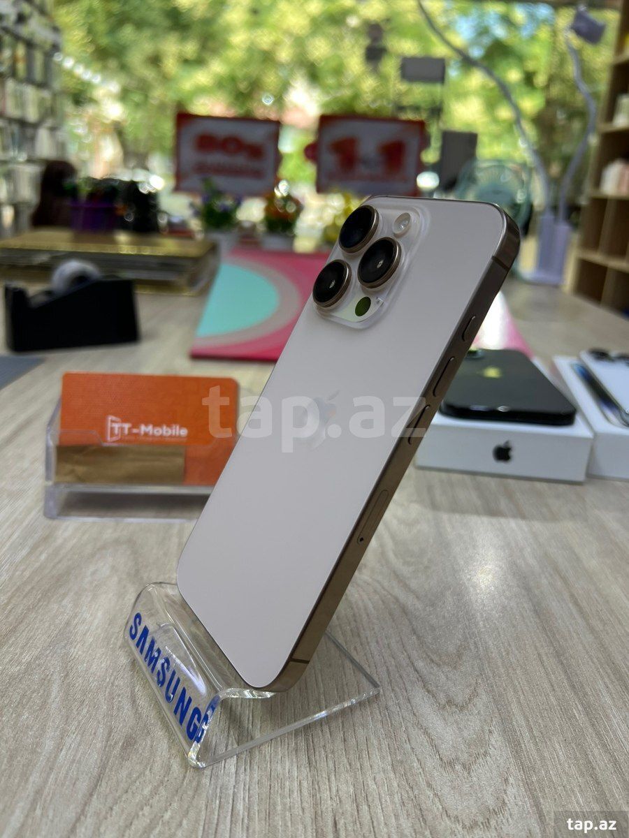 Apple iPhone 16 Pro Desert Titanium 128GB/8GB — Telefonlar və qadjetlər, Bakı (3)