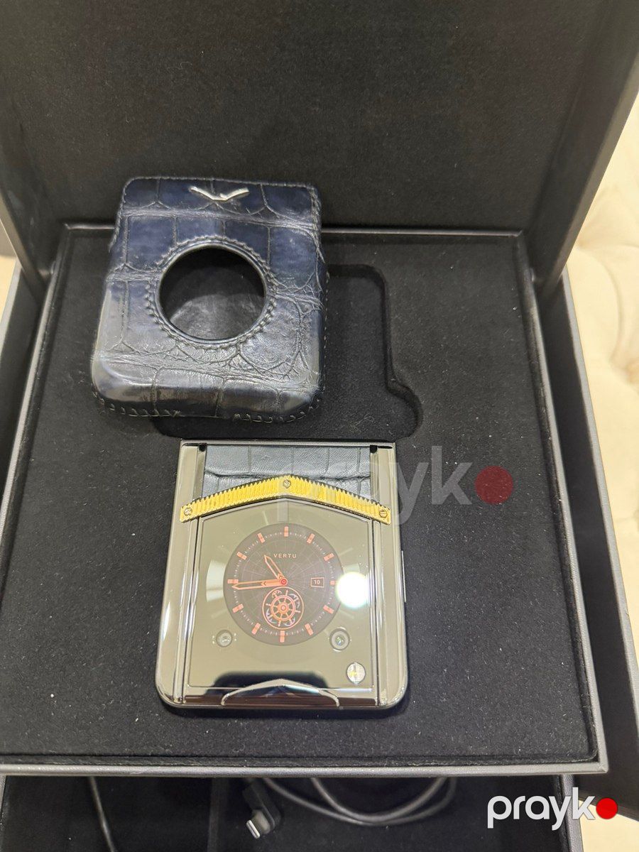 Vertu Ironflip Alligator Skin Navy Blue 512GB/12GB — Smartfonlar, Bakı (3)