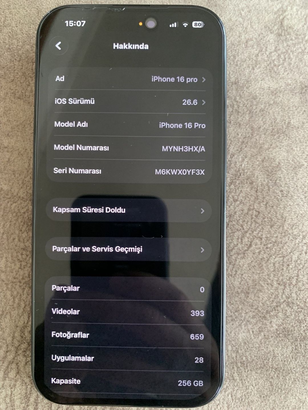 Apple iPhone 16 Pro Black Titanium 512GB/8GB — Telefonlar və qadjetlər, Lənkəran (7)