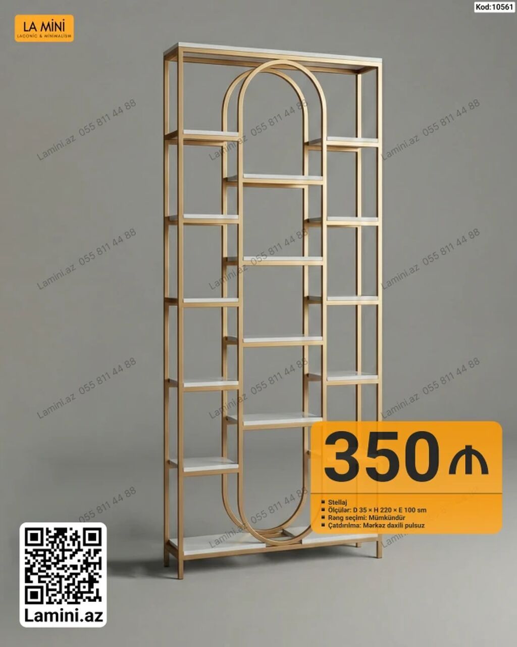 LA MINI dekorativ stellaj - Model kodu: 10561 - Material: metal - 1