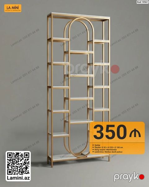 LA MINI dekorativ stellaj - Model kodu: 10561 - Material: metal — Bakı