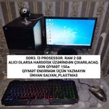 Masaüstü kompüter seti – Dell OptiPlex sistem bloku, BenQ monitor, RGB — Elektronika