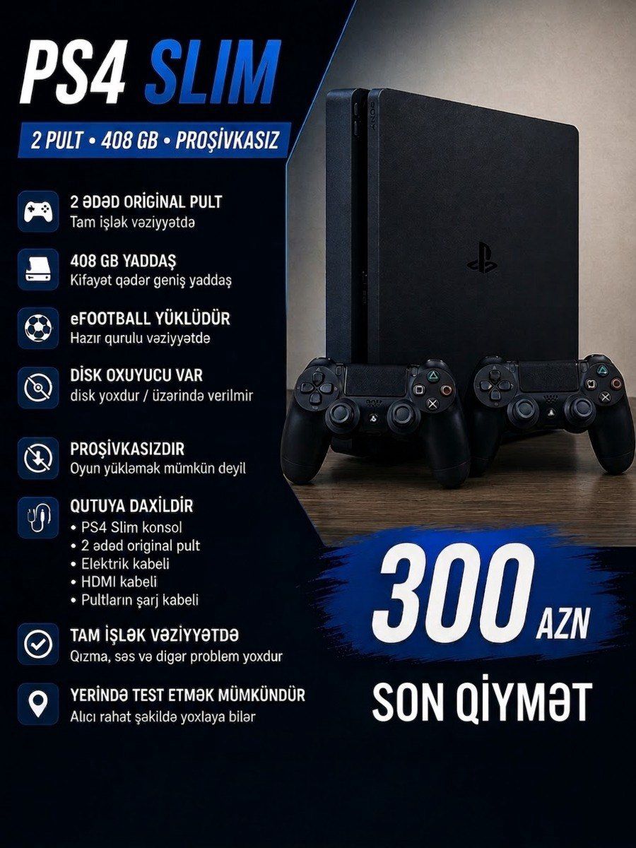 Playstation 4 500GB — Oyun konsolları, Bakı