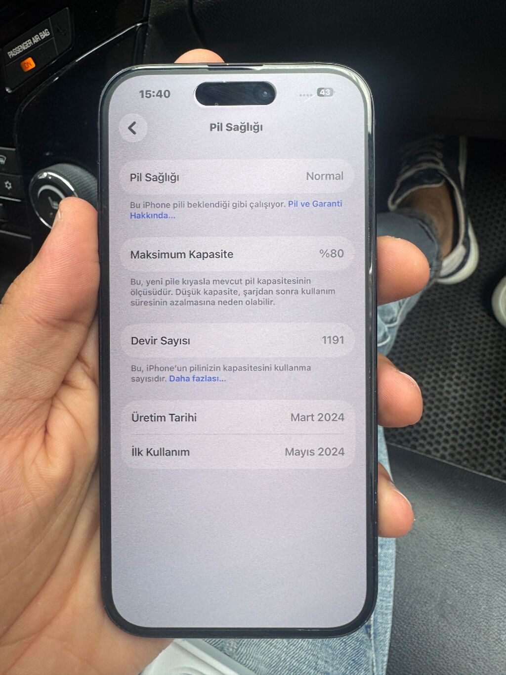 IPhone 15, 128 GB, Qara, Face ID — Apple iPhone, Bakı (2)