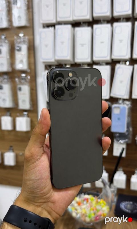 IPhone 13 Pro Max, 128 GB, Graphite, Zəmanət, Simsiz şarj, Face ID