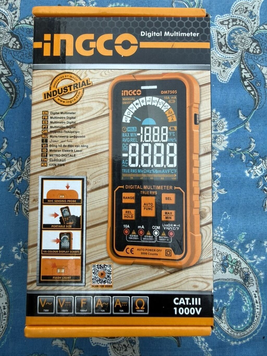 INGCO DM7505 Digital Multimetr Tamamilə yenidir, istifadə olunmayıb — Alətlər, Sumqayıt (8)