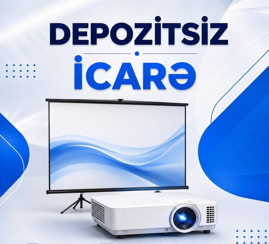 Proyektor və proyektor pərdəsi icarəsi — Mallar, Bakı