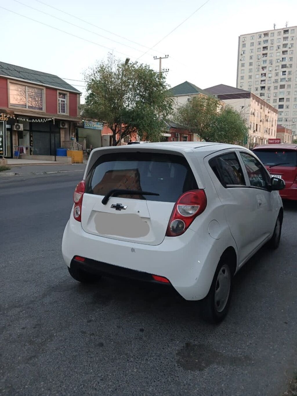Chevrolet Spark, ağ rəng, ideal vəziyyətdə xanm maşını olub, ili — Avto, Xırdalan (5)