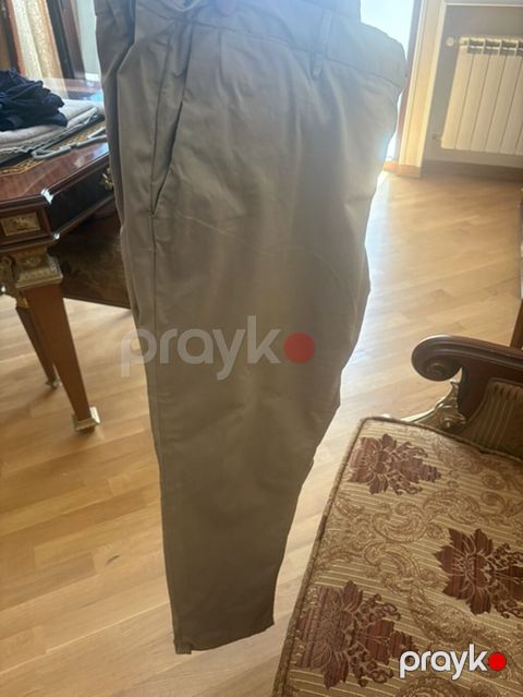 Klassik Şalvar, Massimo Dutti, XL, rəng - Bej