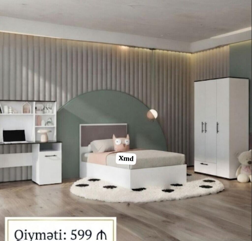 Uşaq/yeniyetmə otağı üçün müasir mebel dəsti Komplektin tərkibi: - — Mebel, Xırdalan