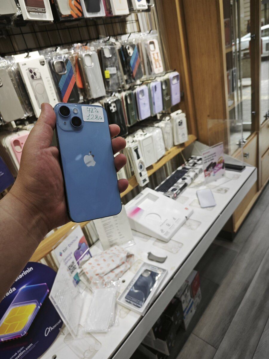 Apple iPhone 14 Blue 128GB/6GB — Mallar, Bakı (5)