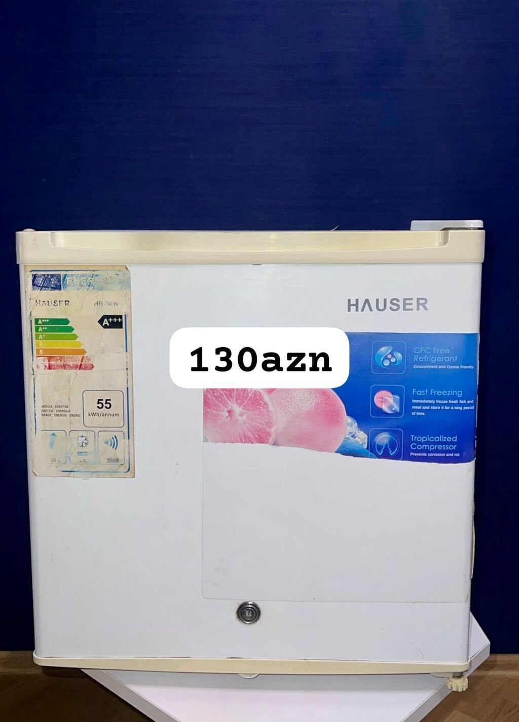 HAUSER kiçik dondurucu - Enerji sinfi: A+++ - İllik enerji sərfi: 55