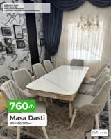 Məhsul: Masa Dəsti - Masa ölçüsü: 90×160/200 sm (açılan mexanizmli — Furniture