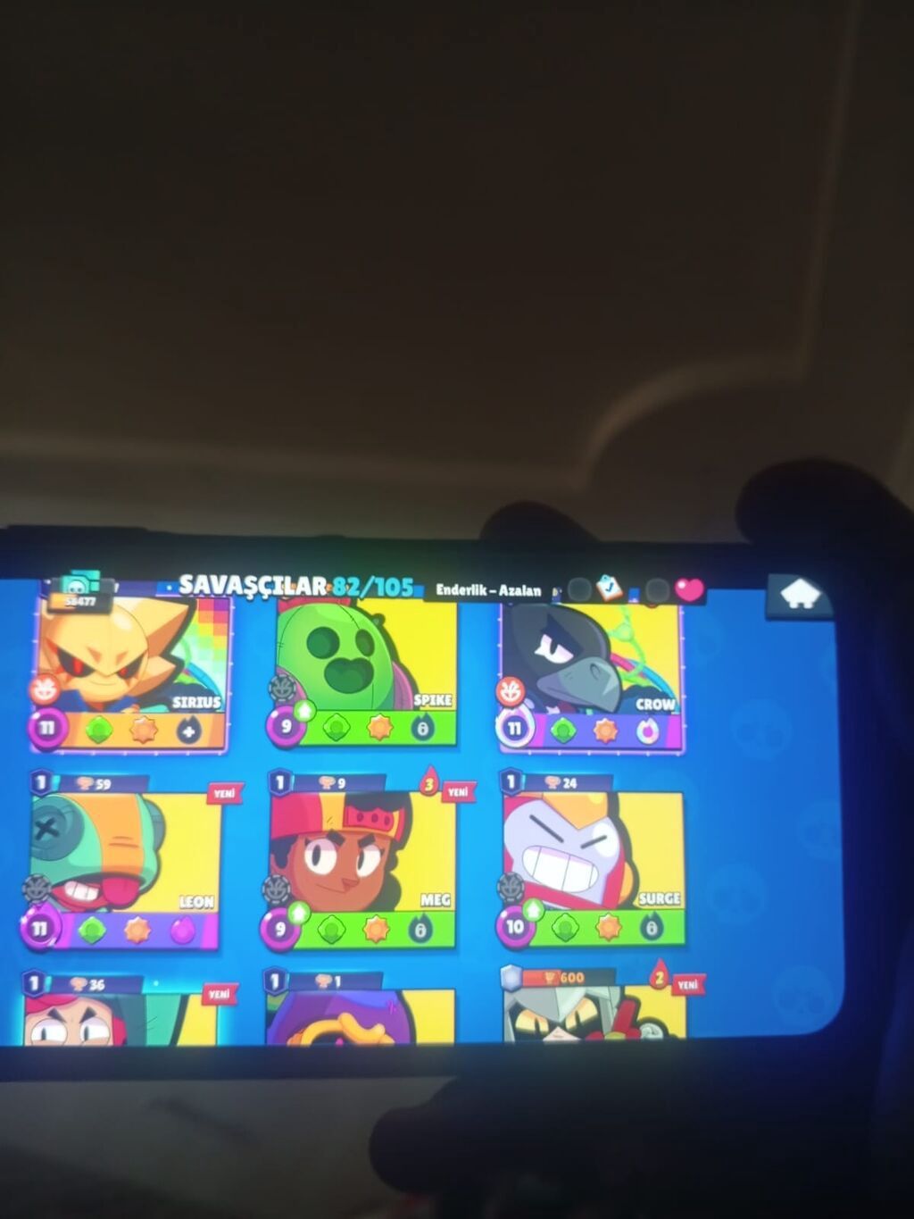 Brawl Stars oyunu üçün yüksək səviyyəli hesab - Kupa yolu: 58 477 - — Elektronika, Bakı (3)