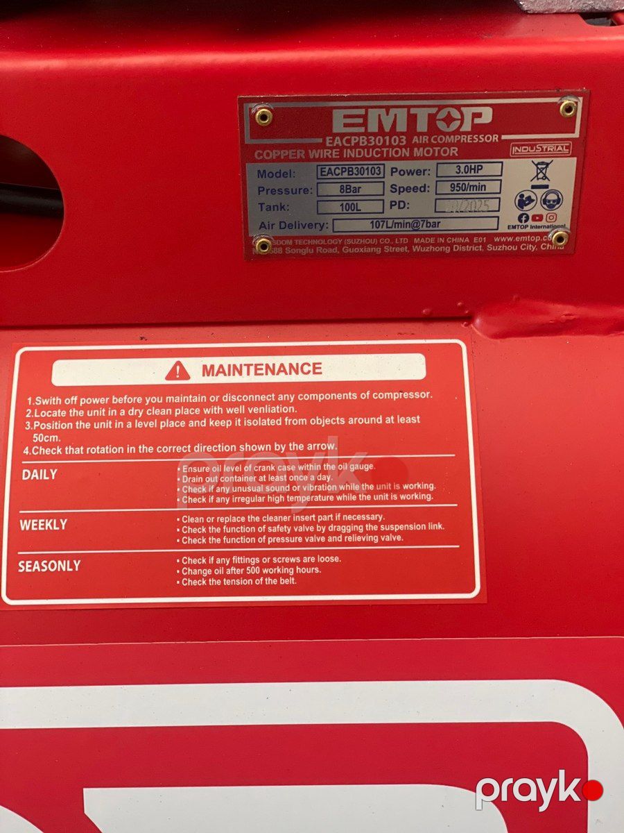 Kompressor Emtop 100L — Mallar, Bakı (2)