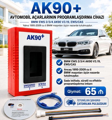Avtomobil açarlarının proqramlaşdırma cihazı. ✔✔✔ BMW EWS 2/3/4 AK90