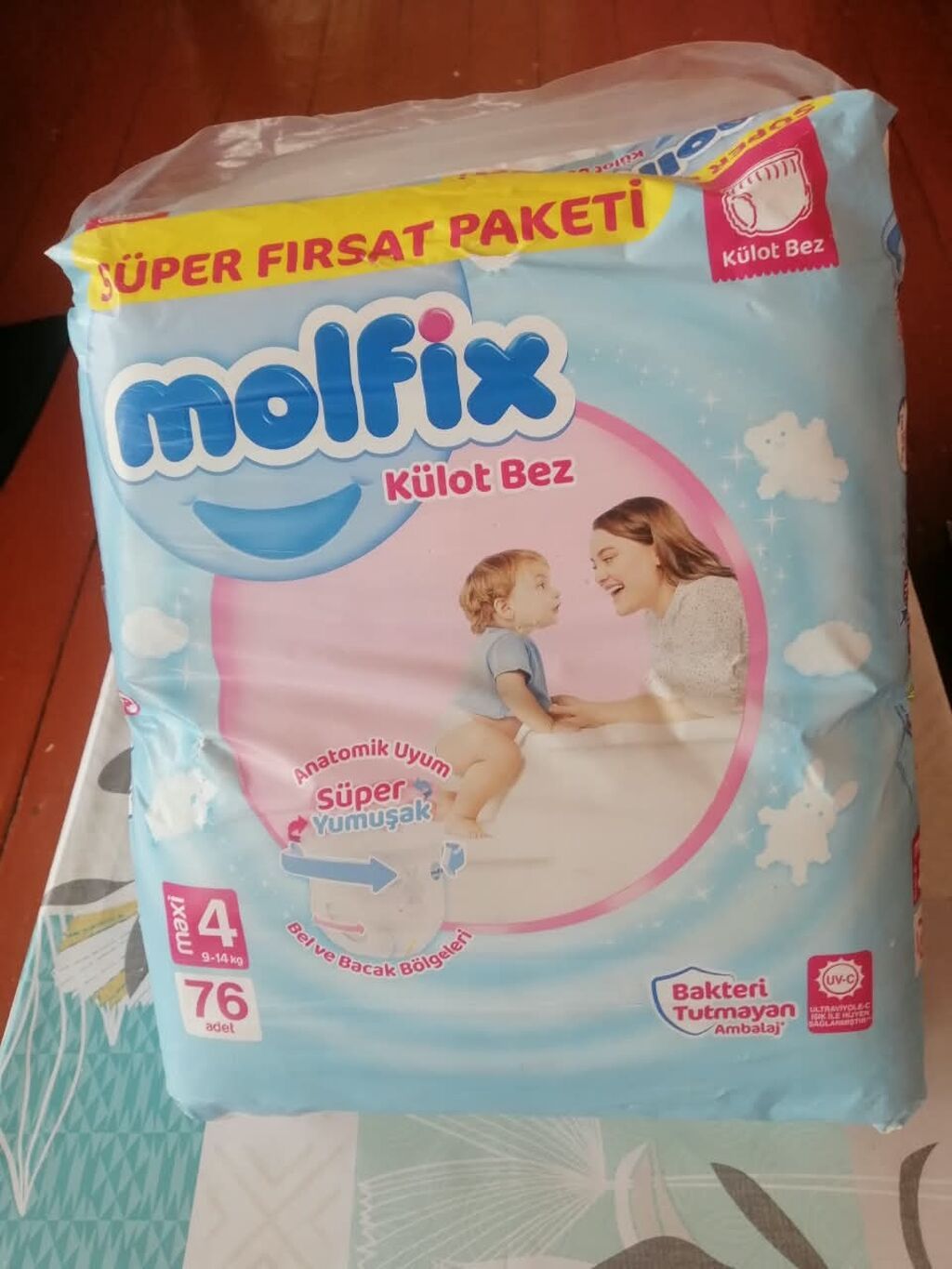 Salam aleykum Oglan ve qiz uşaqlari ücün 4nömre Molfix uşaq bezi