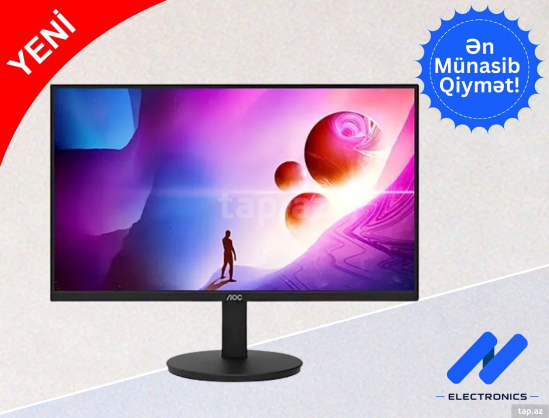 Monitor AOC 24E11XHM 24" 100Hz (VA Panel) — Elektronika, Bakı