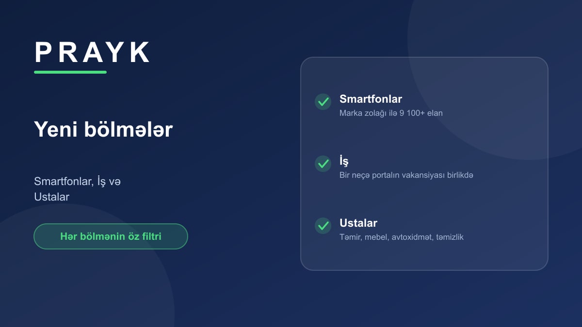 Три новых раздела на Prayk: Смартфоны, Работа и Мастера